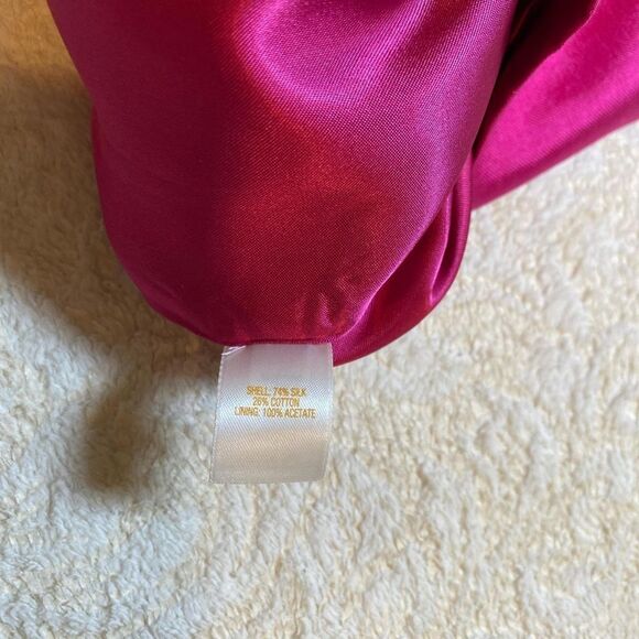 Kate Spade New York 'Skirt the Rules' Silk Fuchsia Mini Skirt Women's Size 0 - Picture 3 of 6